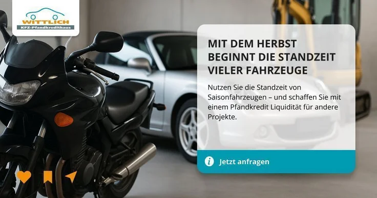 Newsbild Motorrad abgemeldet? Cabrio in der Garage? Der Bagger geht erst im Frühling wieder raus?