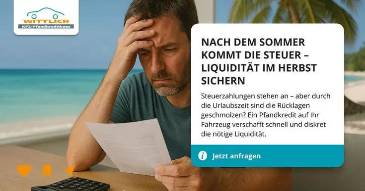 Newsbild Nach dem Sommer kommt die Steuer – Liquidität im Herbst sichern!